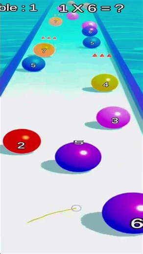 Ball Run - Math Tables Game level 1