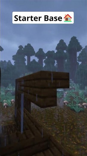 Minecraft Starter Base🏠 #shorts