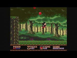 Castle of Illusion Starring Mickey Mouse (1990) - Level 1 (Gameplay/Walkthrough)