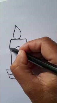 Candle Drawing | Easy Candle Drawing | Draw Step By Step #drawing#easydrawing#drawsimply#art #shorts