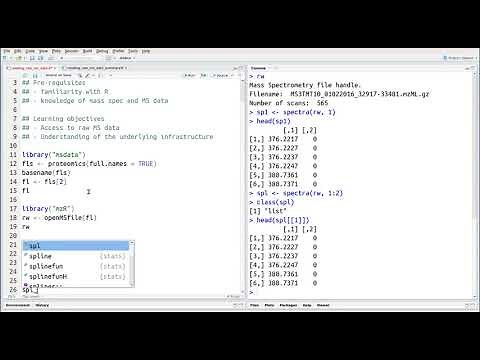 Reading raw mass spectrometry data in R