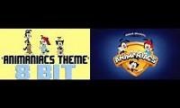 Mix of 2 videos from youtube : THE ANIMANIACS THEME SONG IN 8 BIT VS THE 2020 ANIMANIACS THEME SONG