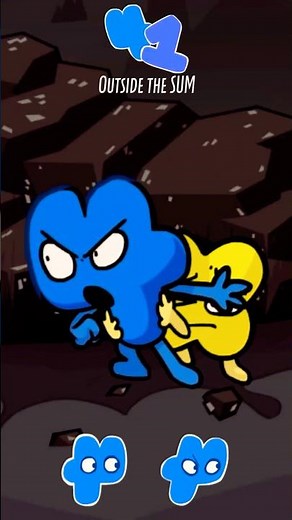 Four & X in Outside The Sum | BFDI X FNF: alONE-Shot #bfdi #tpot