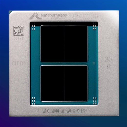 ⚡ JUST IN: The most powerful CPU chip @awscloud has ever built is now available to all AWS customers. Say hello to Graviton5. Graviton5 delivers up to 25% higher performance than the previous generation, with 192 cores per chip and 33% lower inter-core latency. Its efficient design meets the needs of agentic AI workloads that demand real-time reasoning, code generation, and complex, always-on processing. The results speak for themselves: apps run 35% faster, machine learning inference is 35% fas