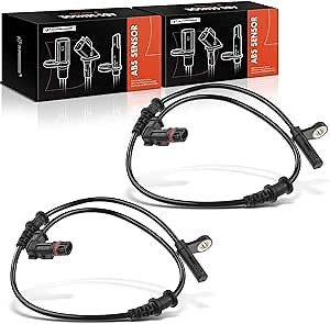 A-Premium ABS Wheel Speed Sensor Compatible with Mercedes-Benz Models - C230, C240, C280, C32 AMG, C320, C350, C55 AMG, CLK320, CLK350, CLK500, SLK280 - Front Driver and Passenger Side, 2-PC Set