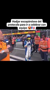 712K views · 24K reactions | EL MOMENTO DEL DIA Isack Hadjar escapándose del protocolo para ir a celebrar con equipo, no podía contener la emoción. | Adicción Fórmula 1 | Facebook