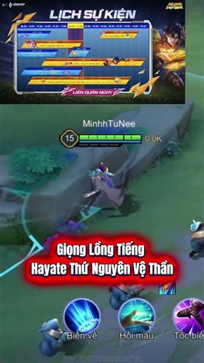 Giọng Lồng Tiếng hayate Thứ Nguyên Vệ Thầncre AOV NEWS #lienquanmobile_garena #xuhuongshorts2026