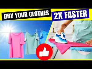 5 Genius Ways to Dry Clothes QUICKLY Without A Dryer ⚡🧺