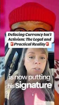 Why Defacing Currency Isn’t Activism: The Legal and Practical Reality #trump #democrat #motivation