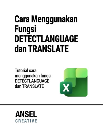 Cara Menggunakan Fungsi DETECTLANGUAGE dan TRANSLATE di Microsoft Excel #Trik #Tips #Microsoft #Excel #TrikExcel #BelajarExcel #TutorialExcel #RumusExcel #ExelTips #ExcelFormulas #BerbagiItuIndah #BerbagiIlmu #education #digitalcreator | Herawanah Nanna
