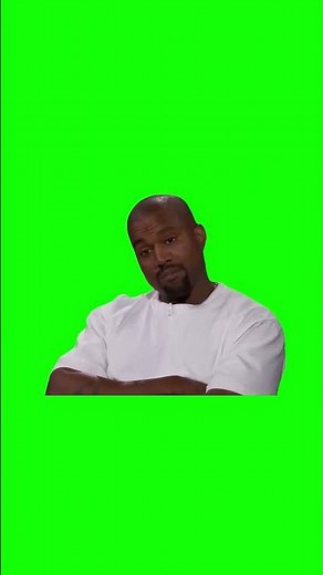 Kanye West Stops Smiling meme - Green Screen - Jimmy Kimmel