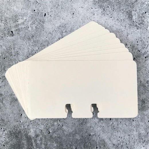 Vintage Mini Rolodex Cards in Creamy White. One Dozen NOS Cards, Each Measures 3 1/4 Inches by 1 1/4 Inches. - Etsy
