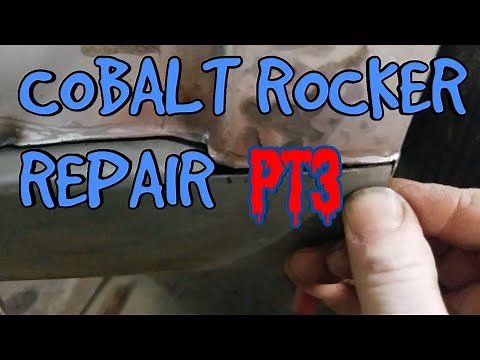 Chevy Cobalt rocker panel repair PT3