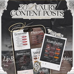 30 SPMU Lip Blush Social Media Templates – Canva Content Posts (digital Download) - Etsy UK
