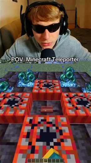 Minecraft Teleporter #fy #minecraft #teleport #shorts #lustig