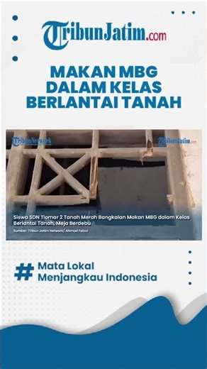 #shorts PILU, Siswa SDN Tlomar 2 Tanah Merah Bangkalan Makan MBG dalam Kelas Berlantai Tanah