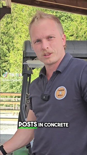 Putting wood posts in concrete leads to rot, structural failure, and expensive repairs. Instead, we use engineered screw pile foundation that will keep your posts frame building standing for decades #customshop #construction #shops