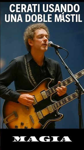 Gustavo Cerati y su guitarra doble mástil Mosrite 🔥 ¡Momentazo único en vivo!