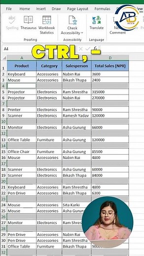Remove Blank Cells in Excel in 5 Seconds #excel #excelshortcuts #exceltricks #learnexcel #exceltips