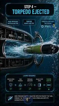 🚀 How a torpedo is launched underwater — explained step by step! 🌊⚓