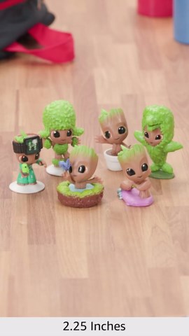 Marvel I Am Groot Figure Collection, 6 Mini Groot Action Figures Set, Super Hero Toys, Marvel Toys for Kids Ages 4 and Up (Amazon Exclusive)
