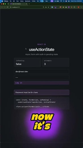React 19 made forms easier #codeprep #reactjs #webdev #ai