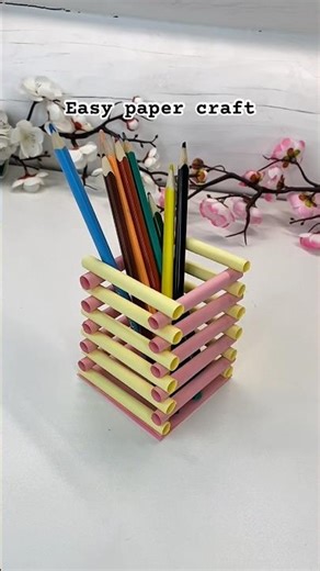 Easy paper craft #craft #shortvideo #craftideas