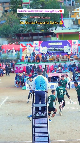 Dhan Bahadur Bhatta's Powerful Volleyball Spike in Rolpa