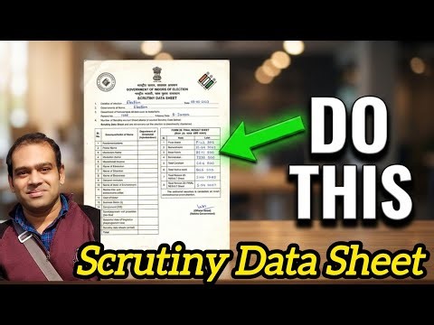 Bidhansava Vote 2026: Scrutiny Data Sheet Fillup Guide | Presiding Officer Training 📢