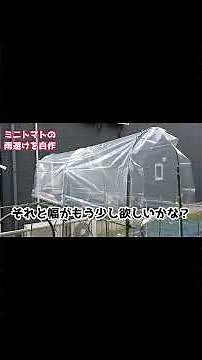 【ミニトマトの雨よけを自作】ダイソー・セリア商品で安く