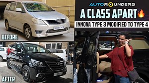 This modified Innova in Attitude Black is ready to steal the show! 😎🔥 Check out the work done by our team 👇🏻 ✨Exterior Modifications: ◼️ Type 3 Innova modified to Type 4 ◼️ Appx 8 brand new parts replaced ◼️ Full car painted in paint booth using German paint material ◼️ Premium shade of Attitude Black ◼️ Mirror with indicator ◼️ Projector headlights with DRL ◼️ LED bulbs ◼️ LED taillights ◼️ LED projector fog lamps ◼️ Footsteps ✨Interior Modifications: ◼️ Complete interior customisation ◼️ C