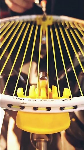 Badminton Racket Stringing | How To Tie Good Finishing Knot #shorts