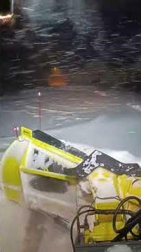 snow plowing on the french Alps