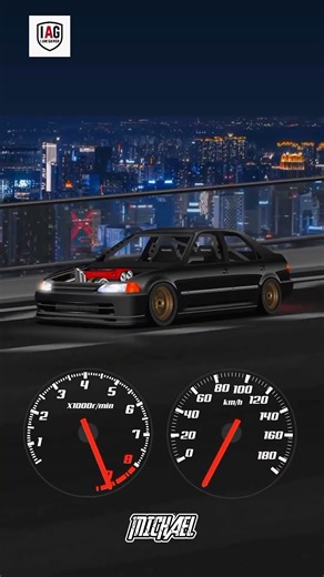 Honda Civic EG B18C Turbo 🔥 Top Speed Test | JDM Street Racing #shorts
