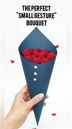 DIY Bouquet style rose cone (under 60seconds) #shorts #youtubeshorts