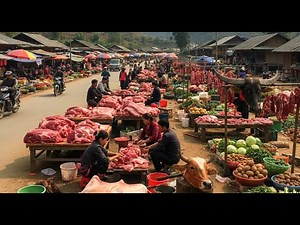 You’ll be surprised to see how much meat Vietnamese people buy at the traditional market