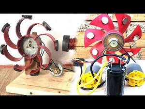 2 FREE ENERGY, DIY Electricity Generator Model Live
