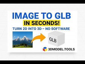Turn your 2D image into a 3D GLB model in seconds—no software install, no 3D skills required!