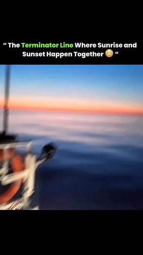 Technology science on Instagram: "👉The terminator line is the moving edge on Earth where night meets day. As the Earth spins, this line shifts across the surface, creating a boundary between sunlight and darkness. What makes it fascinating is that sunrise and sunset both happen at the same time along different sides of this line. On one side, the sun is just rising above the horizon. On the opposite side, it is setting below it. This happens because Earth is round and rotates steadily, allowing