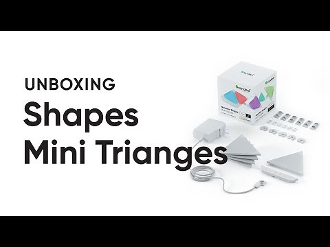 Unboxing Nanoleaf Shapes Mini Triangles Smarter Kit | Nanoleaf