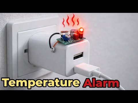 Tiny Temperature Alarm Circuit 🔥 | LED Turns ON When It Gets Hot! (DIY Thermistor Project)