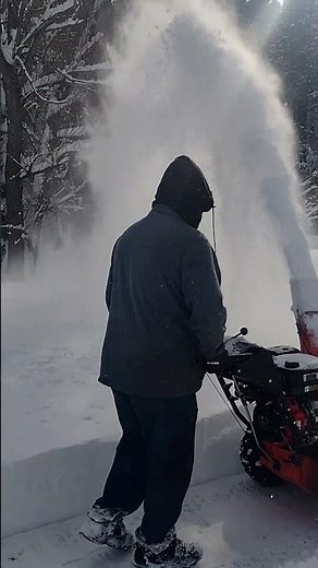 Snow blowing again. Ariens 36" with Predator engine
