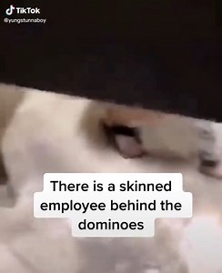 There's a skinless body behind the domino's I work at