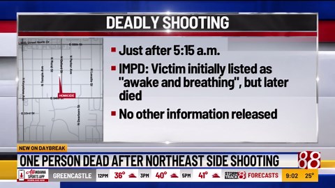 1 person dead after shooting on northeast side