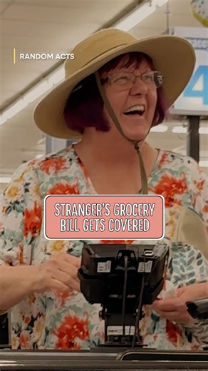She thought it was her turn to swipe… until she saw the receipt. 🥹🛒 #RandomActs #RandomActsOfKindness #BYUtv #MaceysGrocery #Service | Random Acts TV