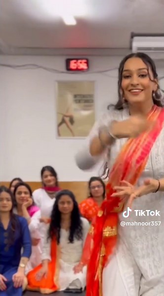 Traditional Indian Dance Performance in Colorful Attire