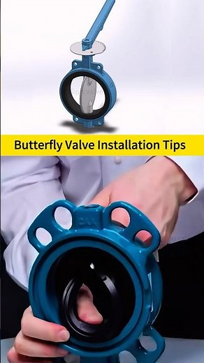 Butterfly valve installation full process demonstration, see this one is enough! #Valves