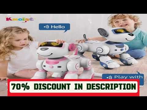 #Intelligent Remote Control Robot Dog Electronic Stunt Voice Command Programmable Touch-sense Music