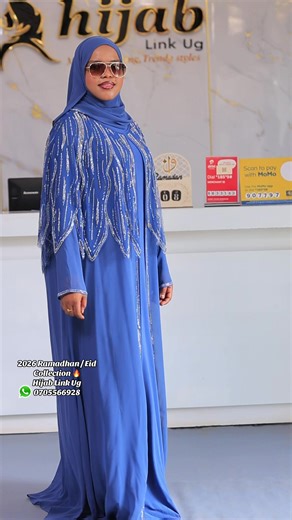 Eid Readyy💙💙 3pc Luxury Abaya , Turkey size : 44 - 50📌 Dm 0705566928 to order