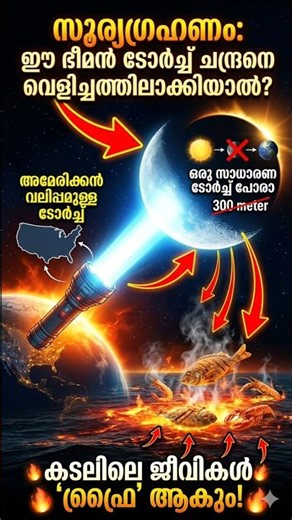 what happen if we torch on moon😱 #sinanreveals #funny #facts #experiment #moon #torch #eclipse #cyp